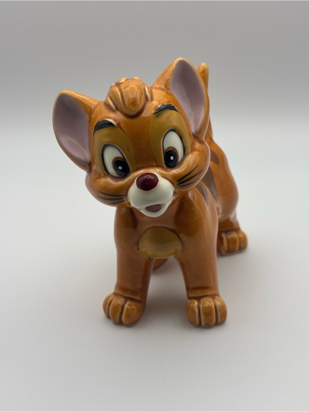 Vintage Disney Oliver From Oliver & Company Ceramic Figurine 1988
